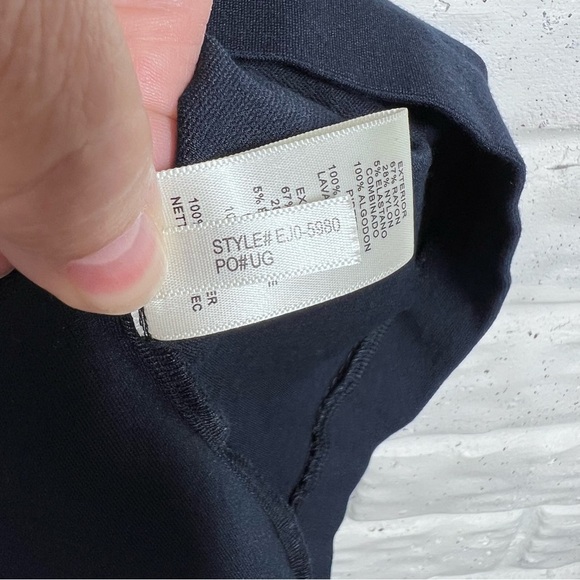 ELIZA J. Navy Sleeveless Dress with V-Neck Ruffle Trim - Picture 7 of 9